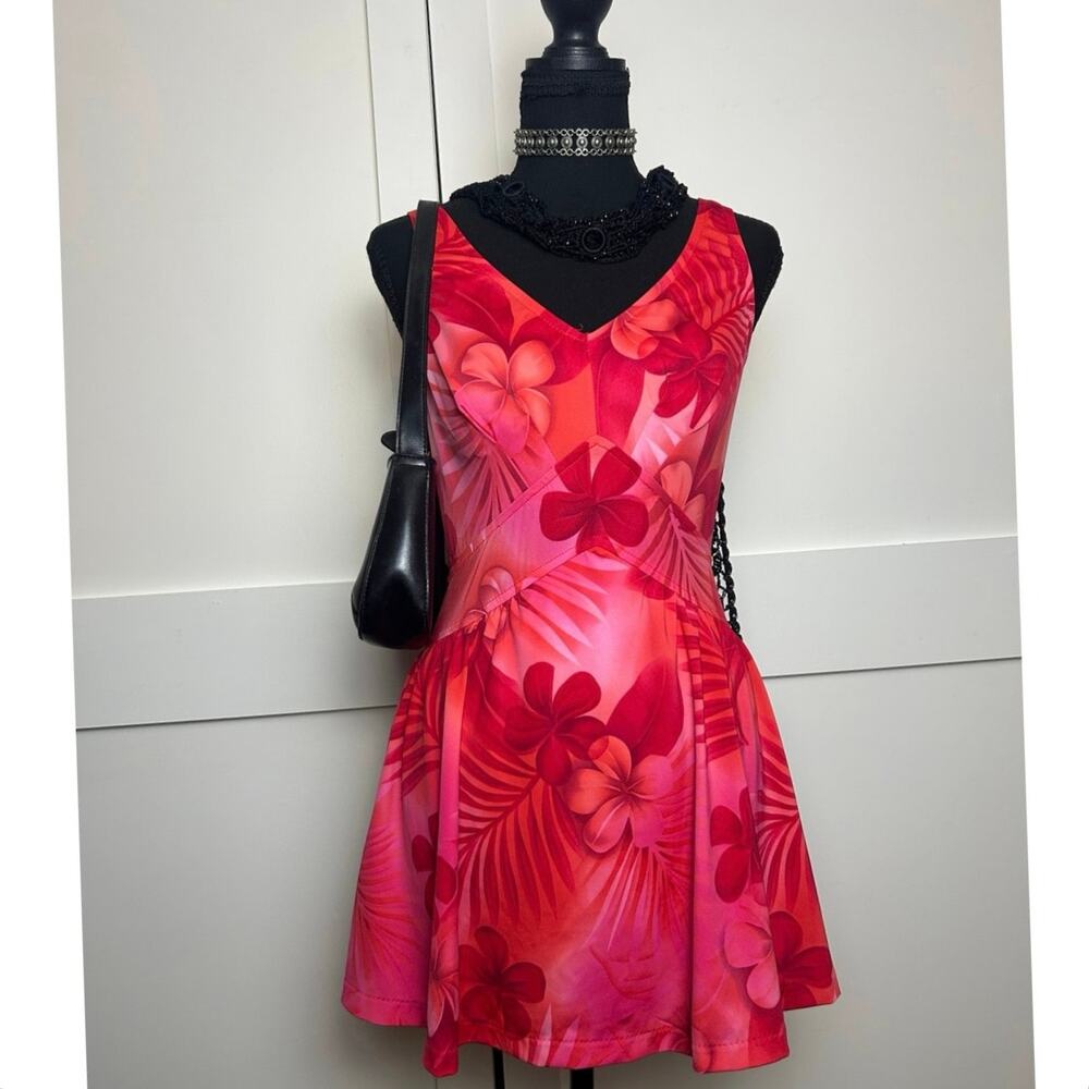 VTG Maxine Coconut Girl Swim Dress with Shorts Y2K Vacation Size 12